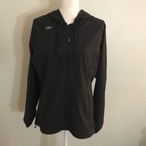 SPEEDO- Women's Black Rain Jacket Size L